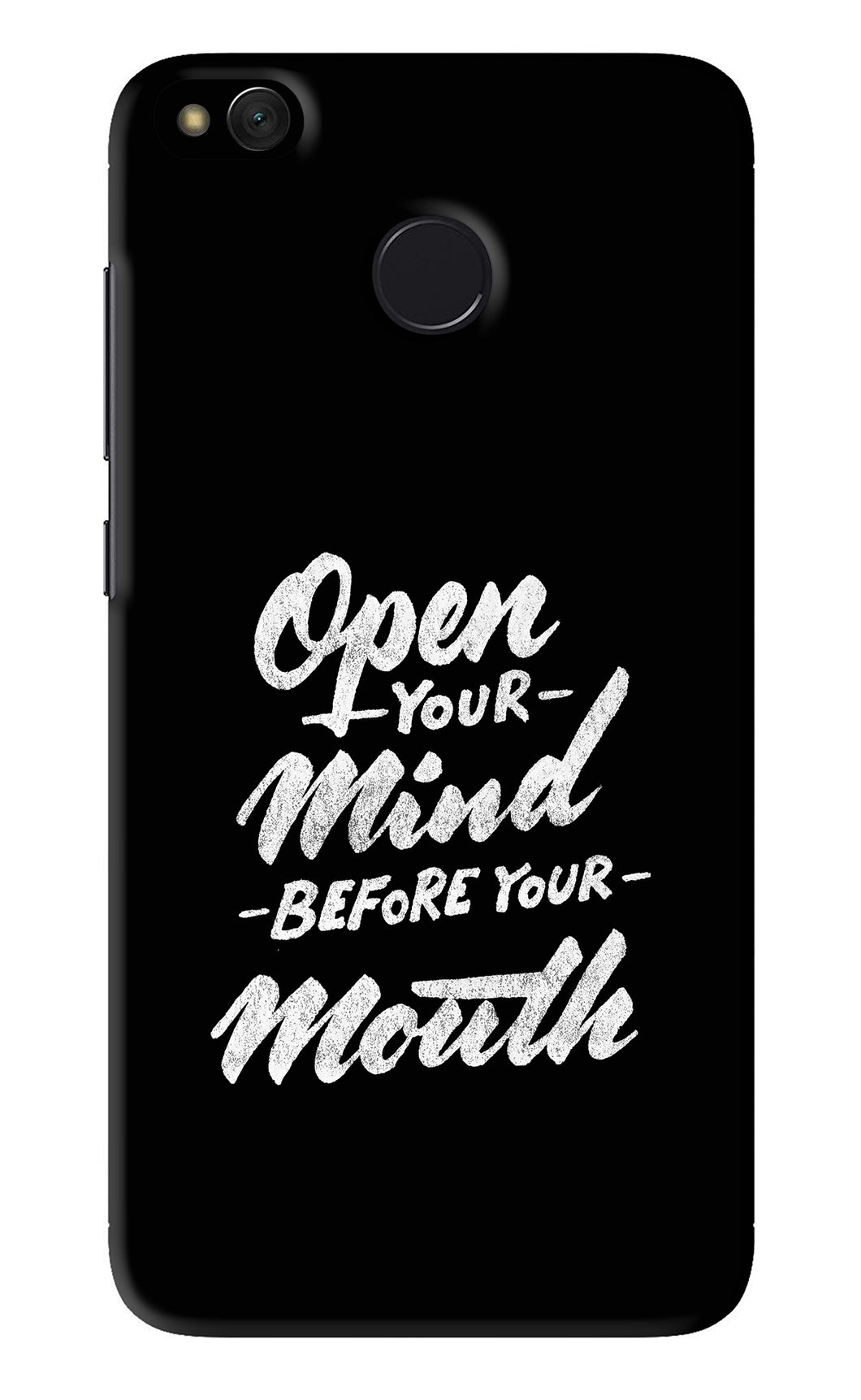 Open Your Mind Before Your Mouth Xiaomi Redmi 4 Back Skin Wrap