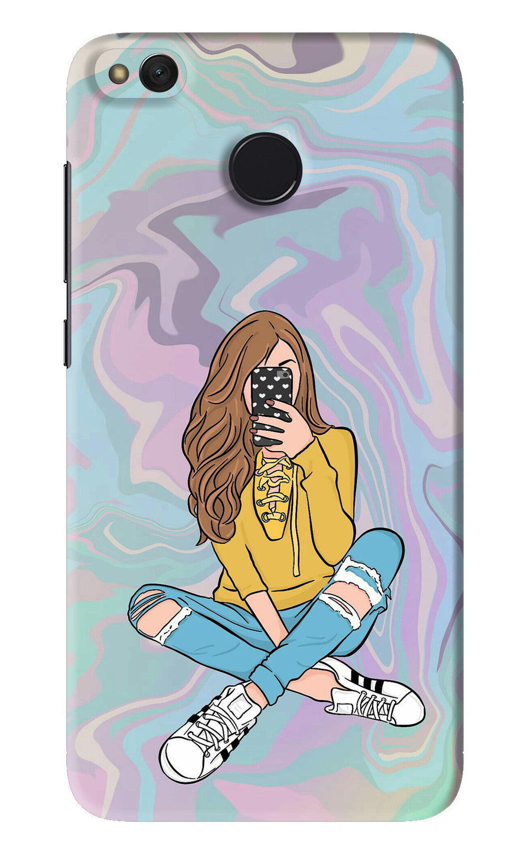 Selfie Girl Xiaomi Redmi 4 Back Skin Wrap
