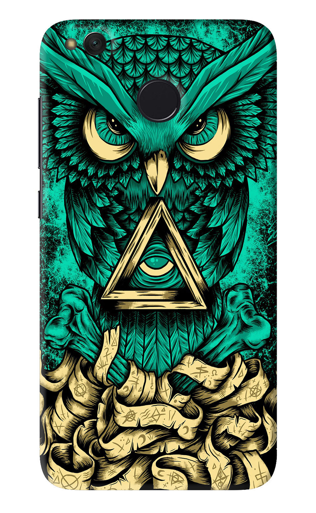Green Owl Xiaomi Redmi 4 Back Skin Wrap
