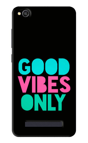 Quote Good Vibes Only Xiaomi Redmi 4A Back Skin Wrap