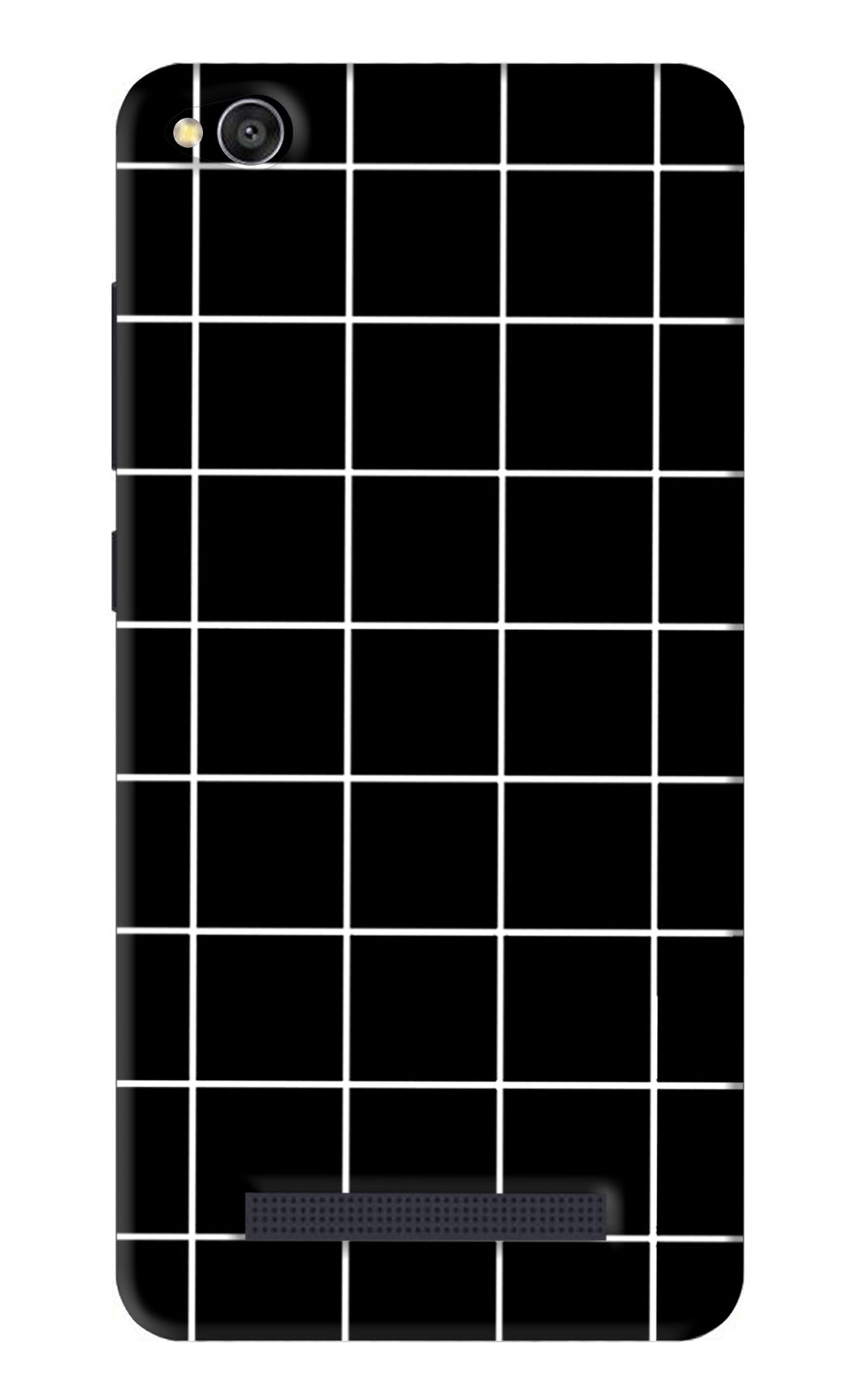 White Grid Xiaomi Redmi 4A Back Skin Wrap