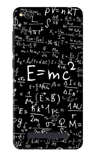 Physics Albert Einstein Formula Xiaomi Redmi 4A Back Skin Wrap
