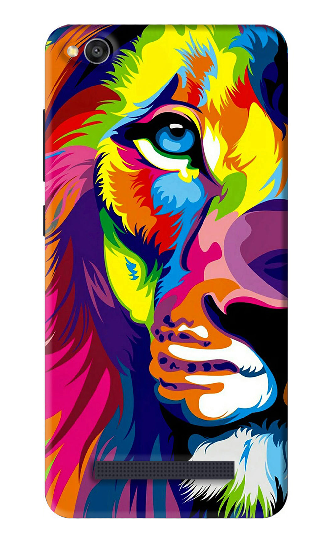 Lion Half Face Xiaomi Redmi 4A Back Skin Wrap