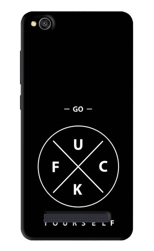 Go Fuck Yourself Xiaomi Redmi 4A Back Skin Wrap