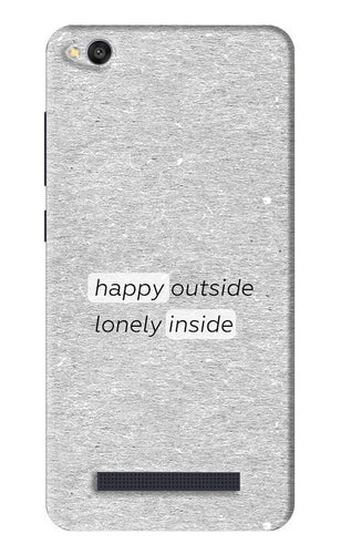 Happy Outside Lonely Inside Xiaomi Redmi 4A Back Skin Wrap