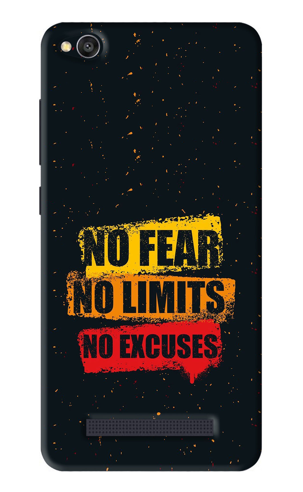 No Fear No Limits No Excuses Xiaomi Redmi 4A Back Skin Wrap