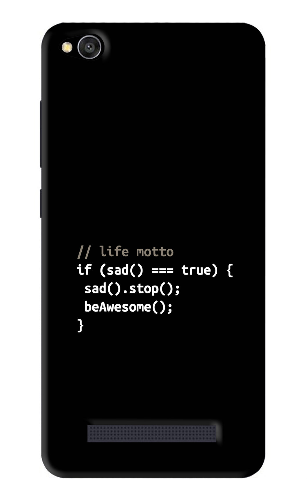 Life Motto Code Xiaomi Redmi 4A Back Skin Wrap