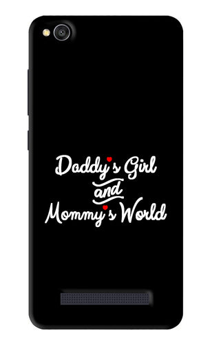 Daddy's Girl and Mommy's World Xiaomi Redmi 4A Back Skin Wrap