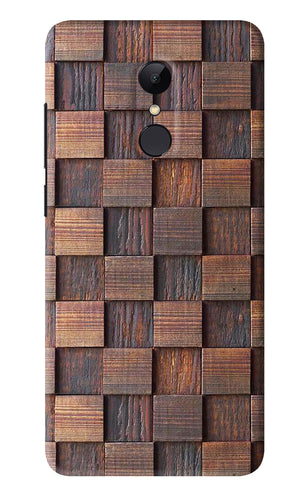 Wooden Cube Design Xiaomi Redmi 5 Back Skin Wrap