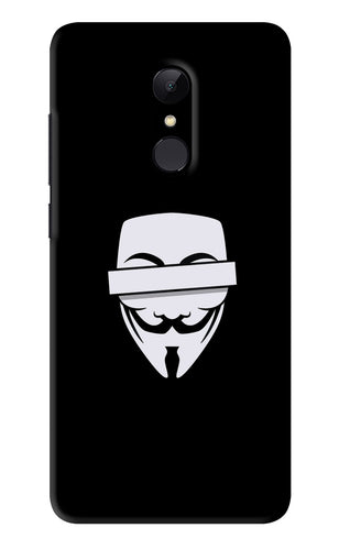 Anonymous Face Xiaomi Redmi 5 Back Skin Wrap