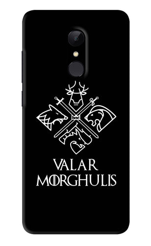 Valar Morghulis | Game Of Thrones Xiaomi Redmi 5 Back Skin Wrap