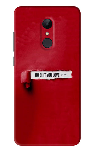 Do Shit You Love Xiaomi Redmi 5 Back Skin Wrap