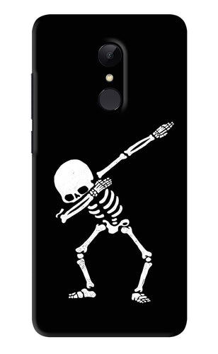 Dabbing Skeleton Art Xiaomi Redmi 5 Back Skin Wrap