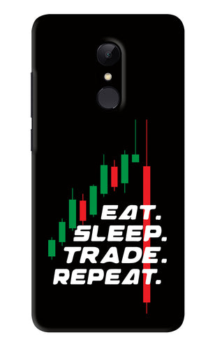 Eat Sleep Trade Repeat Xiaomi Redmi 5 Back Skin Wrap