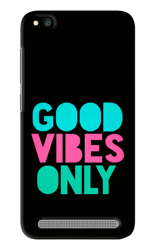 Quote Good Vibes Only Xiaomi Redmi 5A Back Skin Wrap