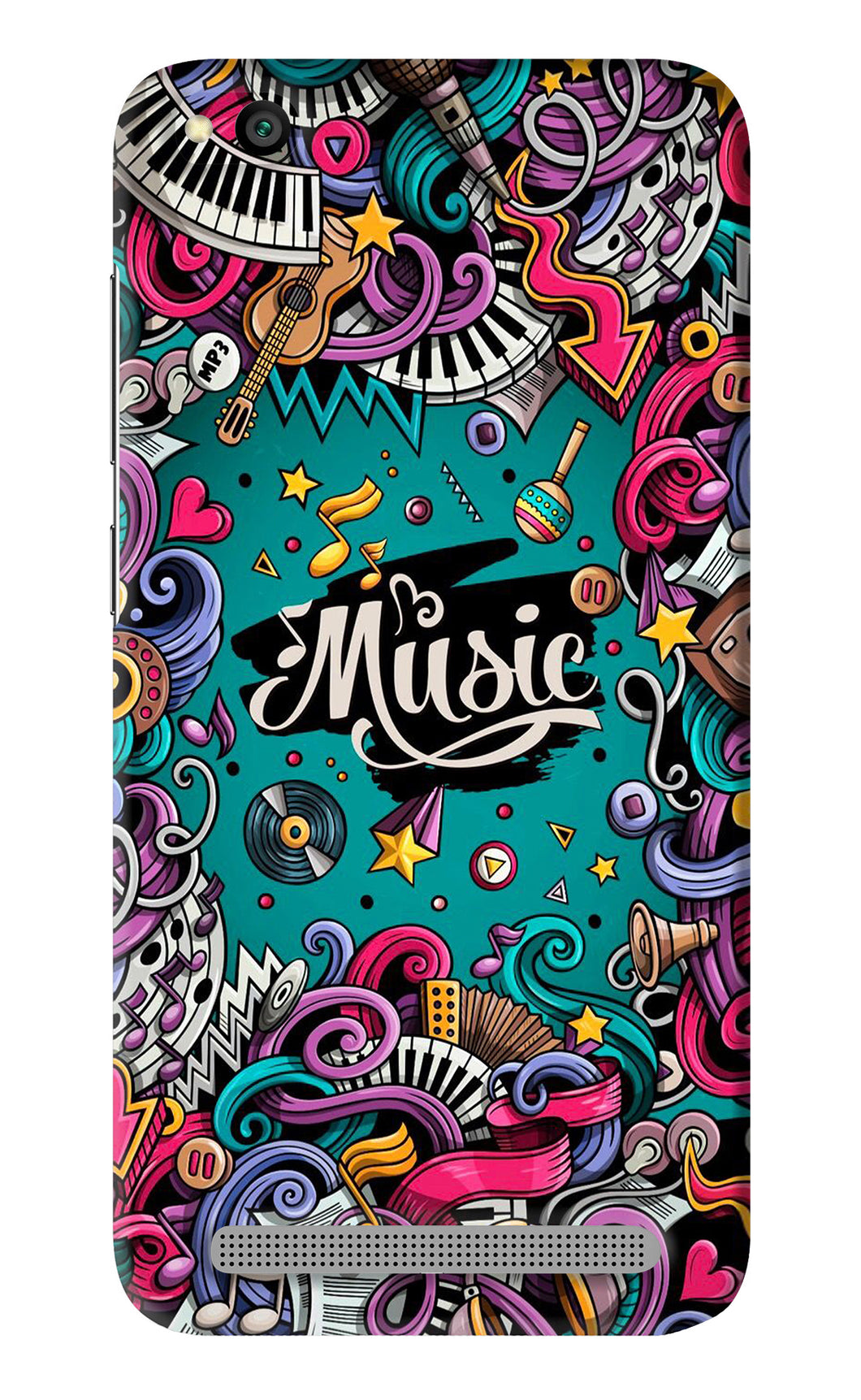 Music Graffiti Xiaomi Redmi 5A Back Skin Wrap