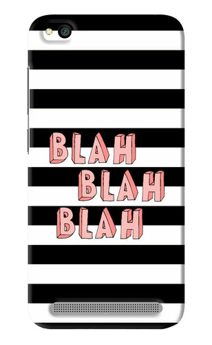 Blah Blah Blah Xiaomi Redmi 5A Back Skin Wrap