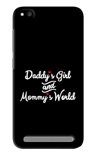 Daddy's Girl and Mommy's World Xiaomi Redmi 5A Back Skin Wrap