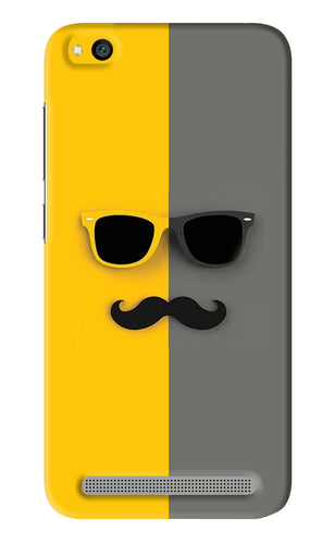 Sunglasses with Mustache Xiaomi Redmi 5A Back Skin Wrap