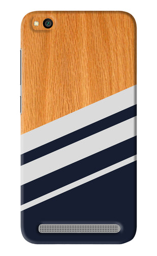 Black And White Wooden Xiaomi Redmi 5A Back Skin Wrap