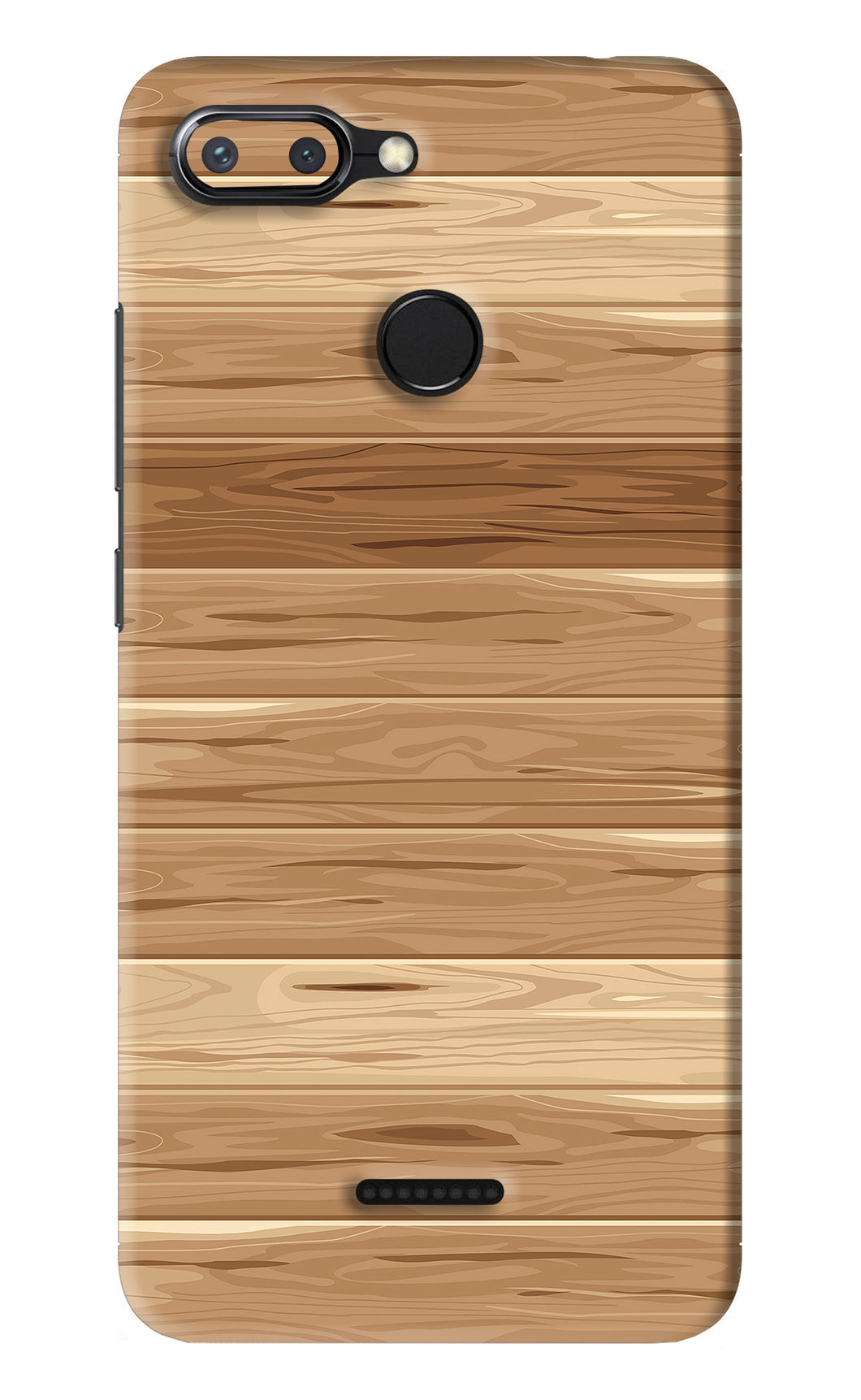 Wooden Vector Xiaomi Redmi 6 Back Skin Wrap