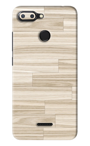 Wooden Art Texture Xiaomi Redmi 6 Back Skin Wrap