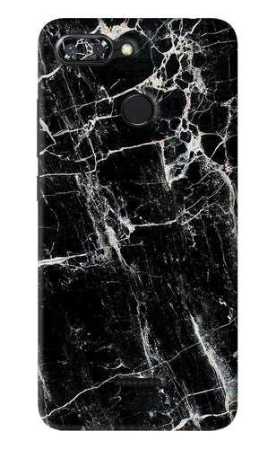 Black Marble Texture 1 Xiaomi Redmi 6 Back Skin Wrap