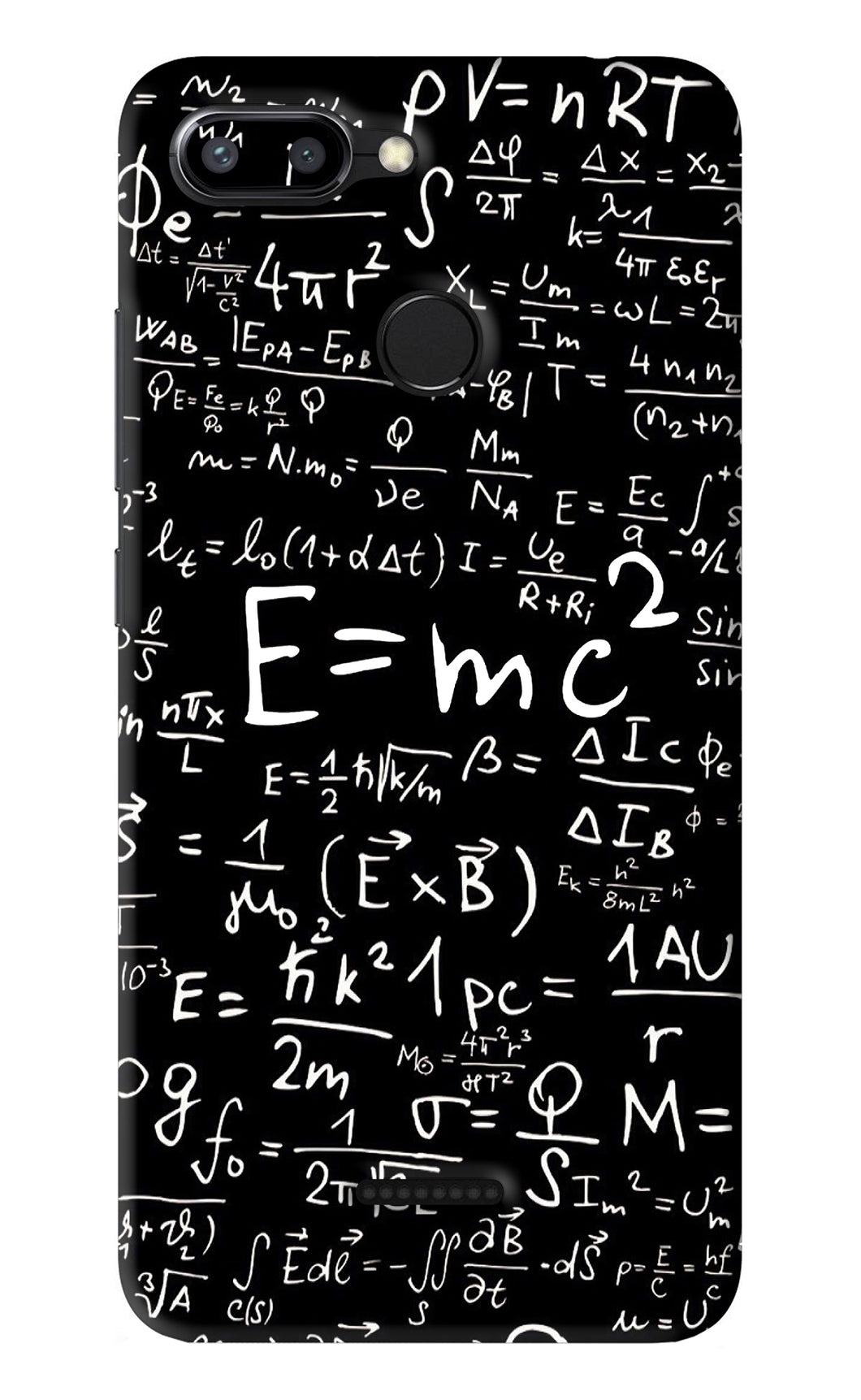 Physics Albert Einstein Formula Xiaomi Redmi 6 Back Skin Wrap