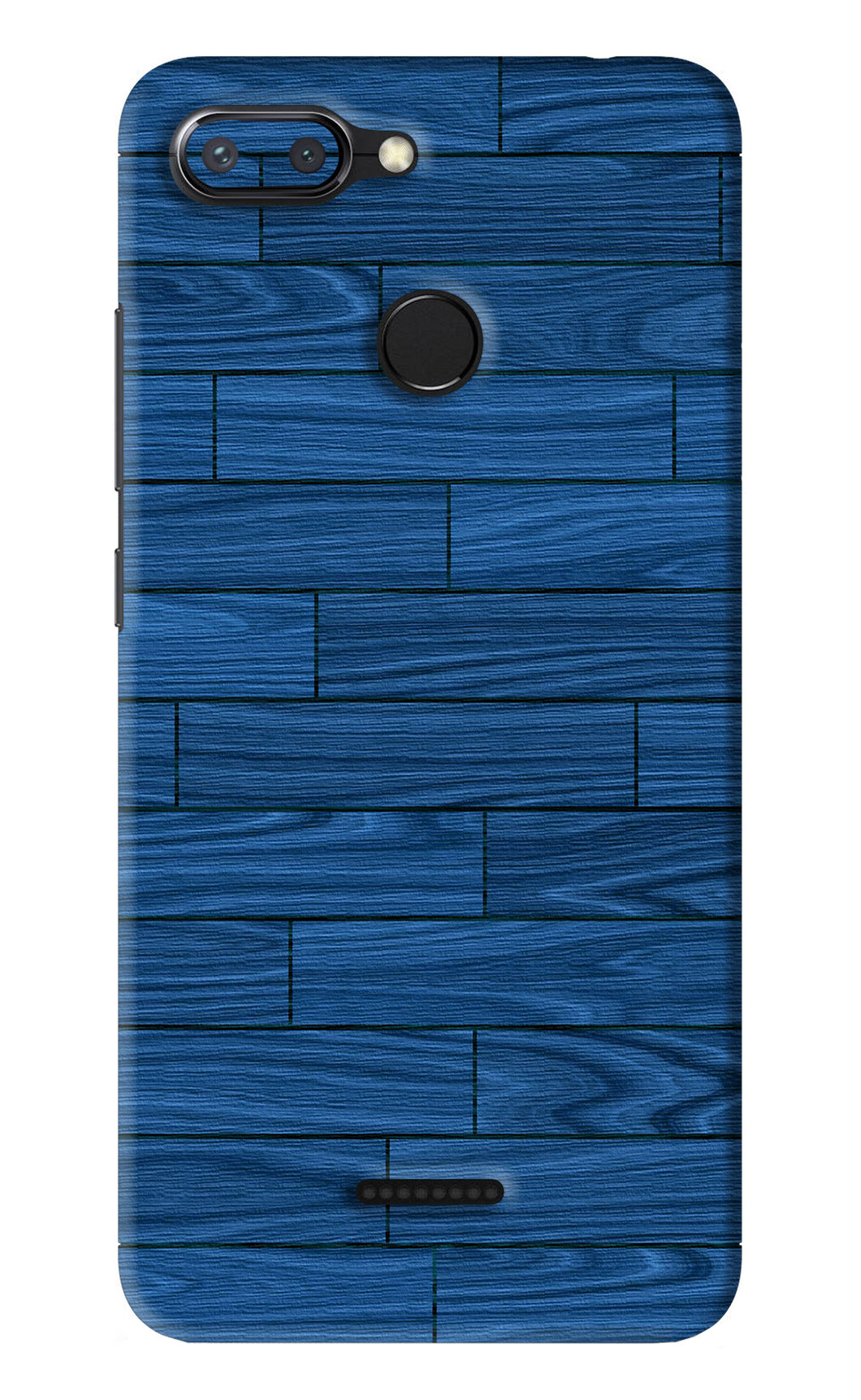 Blue Wooden Texture Xiaomi Redmi 6 Back Skin Wrap