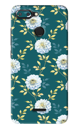 Flowers 5 Xiaomi Redmi 6 Back Skin Wrap
