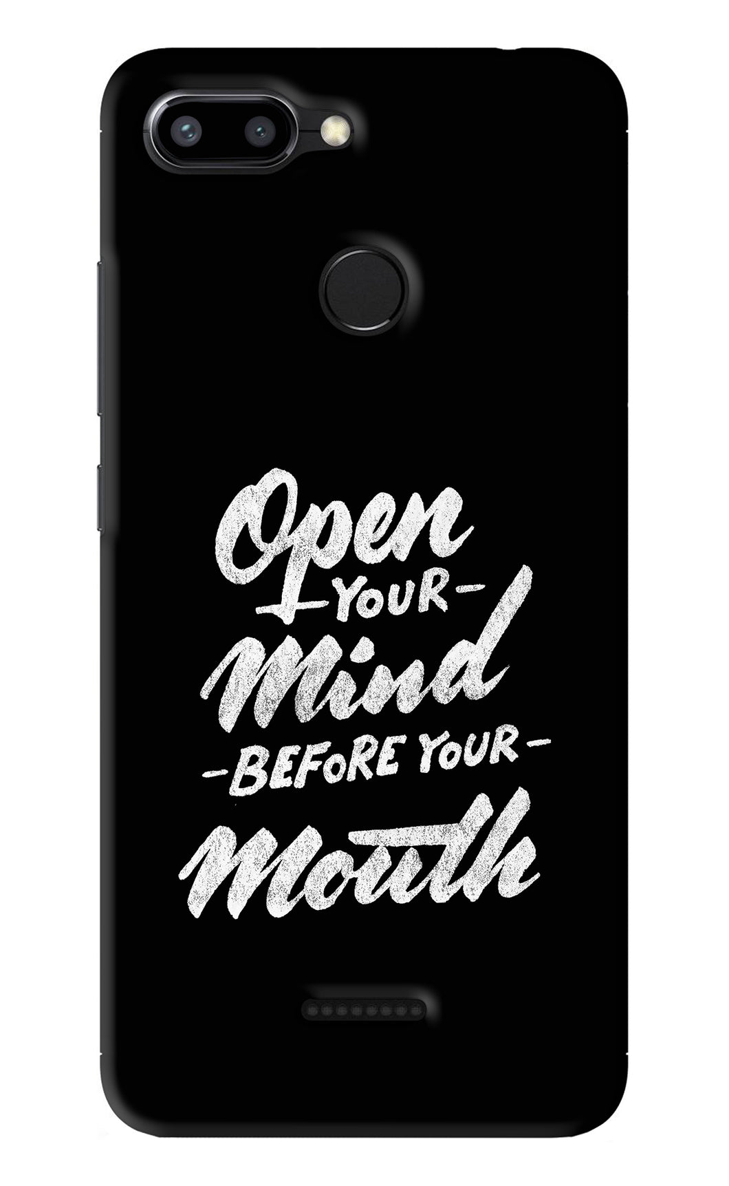 Open Your Mind Before Your Mouth Xiaomi Redmi 6 Back Skin Wrap
