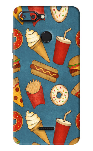 Foodie Xiaomi Redmi 6 Back Skin Wrap