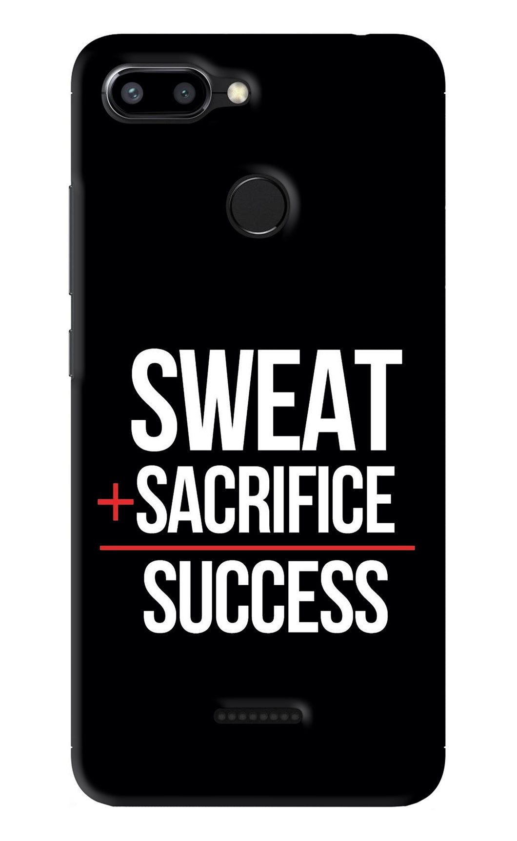 Sweat Sacrifice Success Xiaomi Redmi 6 Back Skin Wrap