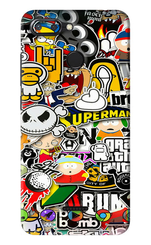 Sticker Bomb Xiaomi Redmi 6 Back Skin Wrap