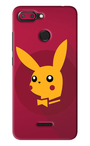 Pikachu Xiaomi Redmi 6 Back Skin Wrap
