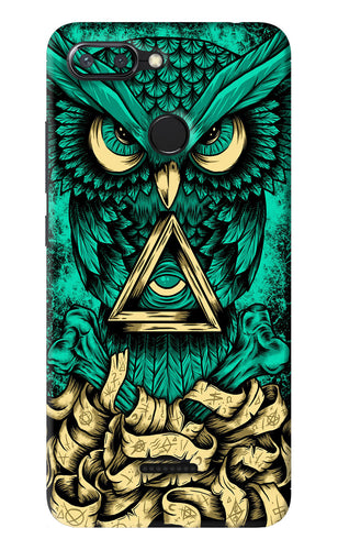Green Owl Xiaomi Redmi 6 Back Skin Wrap
