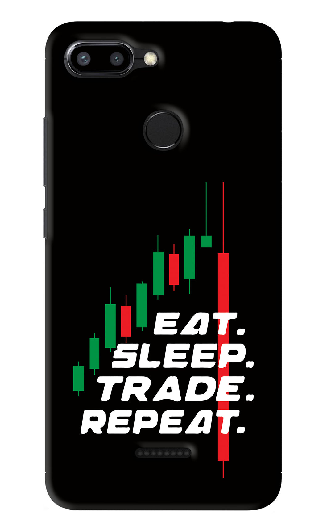 Eat Sleep Trade Repeat Xiaomi Redmi 6 Back Skin Wrap