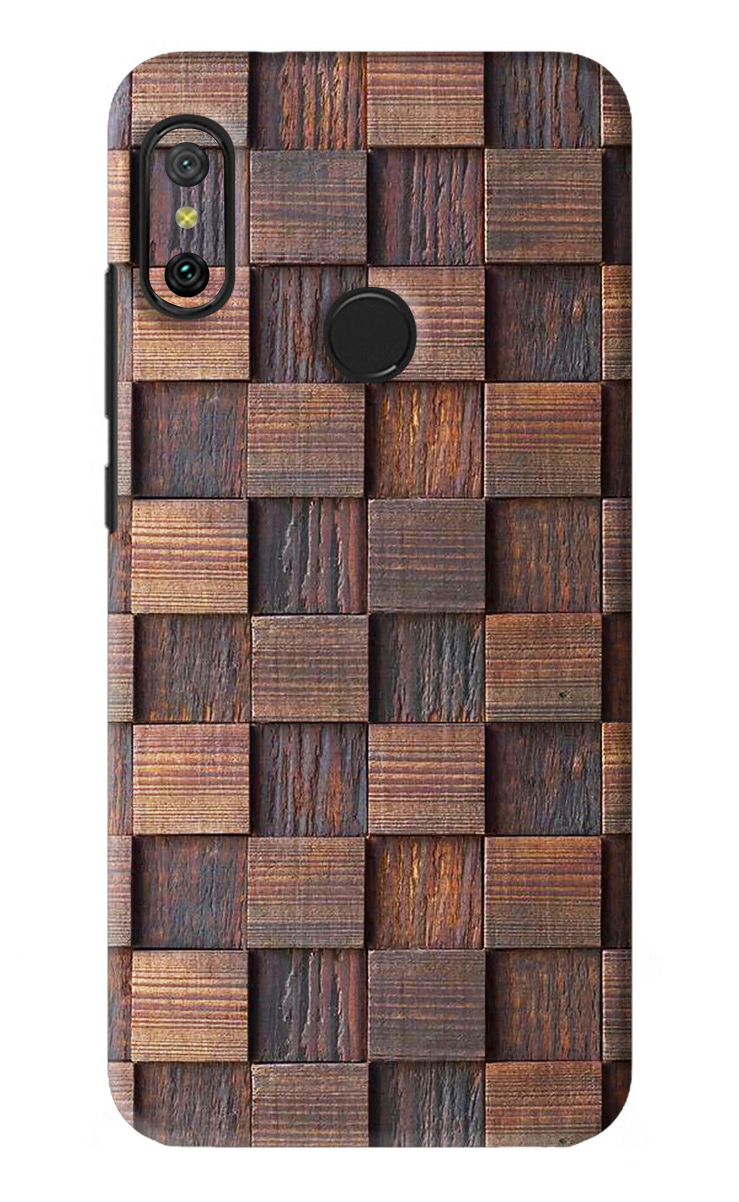 Wooden Cube Design Xiaomi Redmi 6 Pro Back Skin Wrap