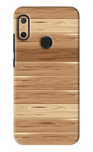 Wooden Vector Xiaomi Redmi 6 Pro Back Skin Wrap