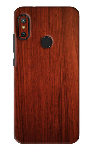 Wooden Plain Pattern Xiaomi Redmi 6 Pro Back Skin Wrap