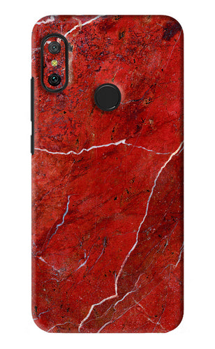 Red Marble Design Xiaomi Redmi 6 Pro Back Skin Wrap