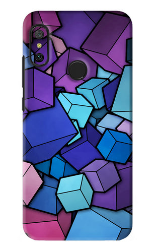 Cubic Abstract Xiaomi Redmi 6 Pro Back Skin Wrap