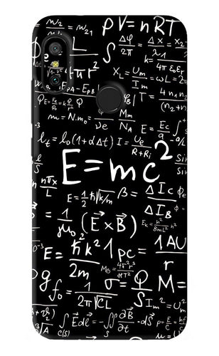 Physics Albert Einstein Formula Xiaomi Redmi 6 Pro Back Skin Wrap