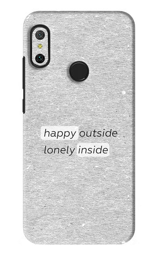 Happy Outside Lonely Inside Xiaomi Redmi 6 Pro Back Skin Wrap