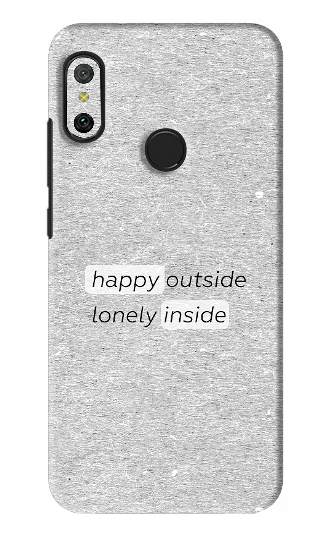 Happy Outside Lonely Inside Xiaomi Redmi 6 Pro Back Skin Wrap