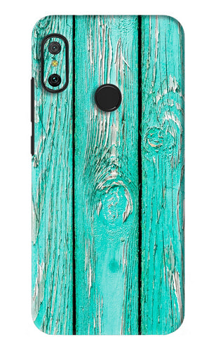Blue Wood Xiaomi Redmi 6 Pro Back Skin Wrap