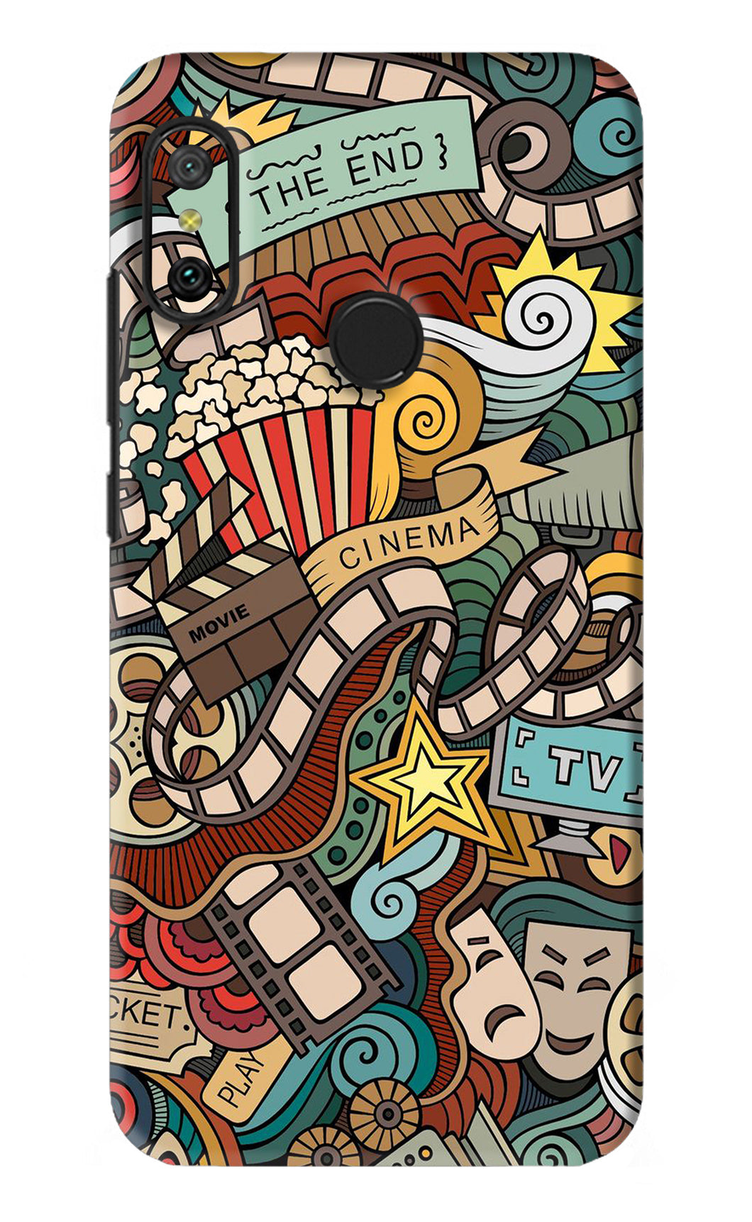 Cinema Abstract Xiaomi Redmi 6 Pro Back Skin Wrap
