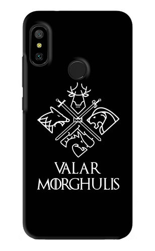 Valar Morghulis | Game Of Thrones Xiaomi Redmi 6 Pro Back Skin Wrap