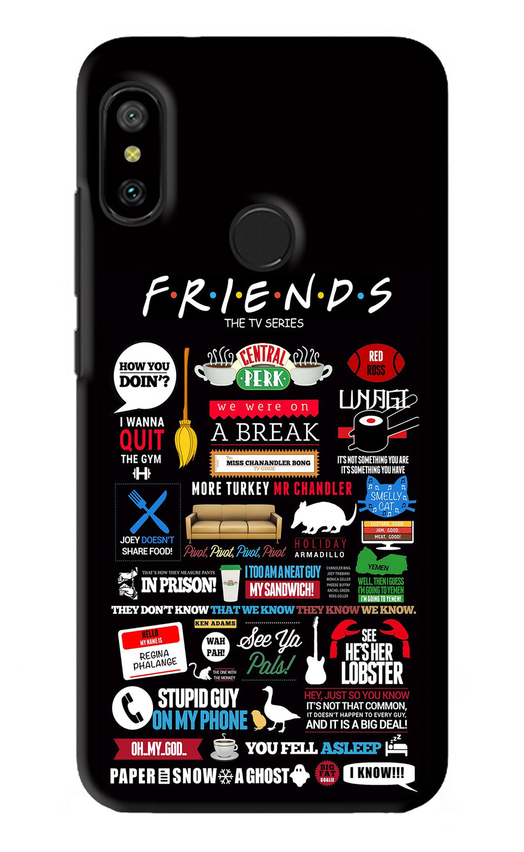 FRIENDS Xiaomi Redmi 6 Pro Back Skin Wrap