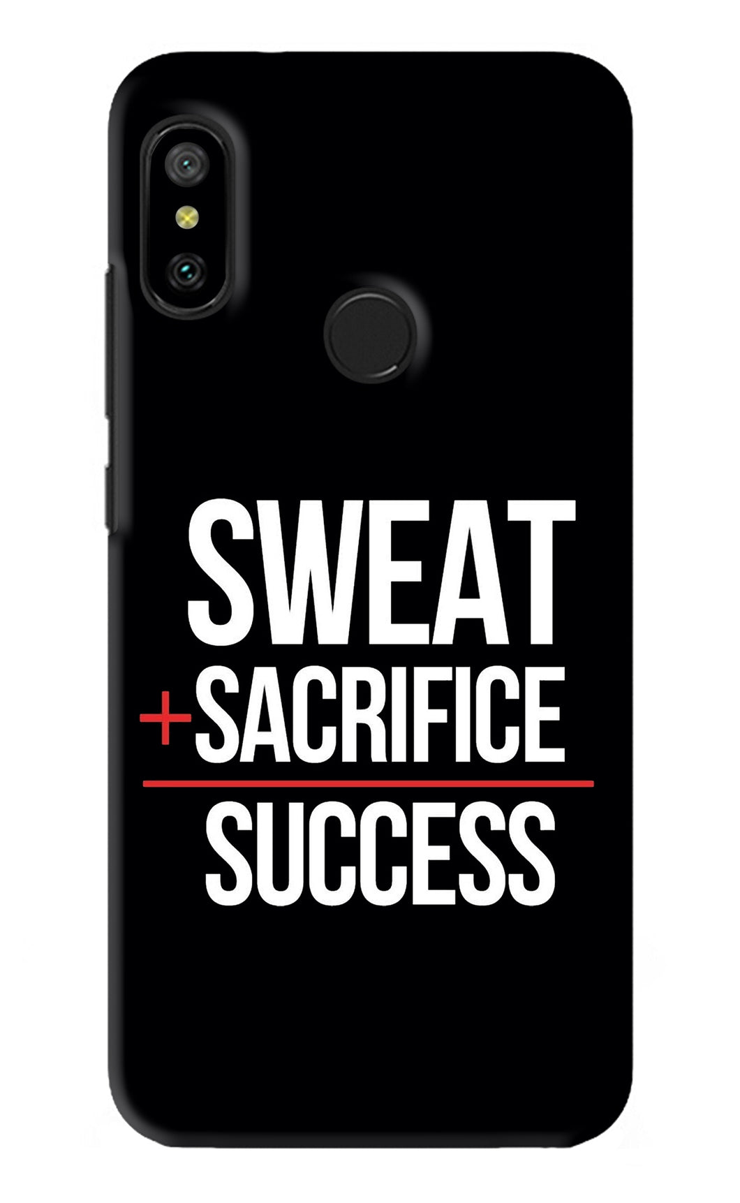 Sweat Sacrifice Success Xiaomi Redmi 6 Pro Back Skin Wrap